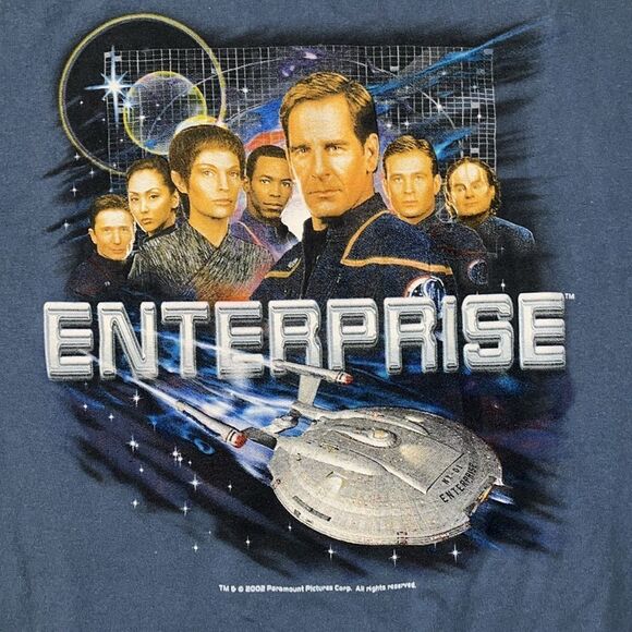 Vintage Star Trek Enterprise graphic T-shirt, size L - Picture 2 of 4